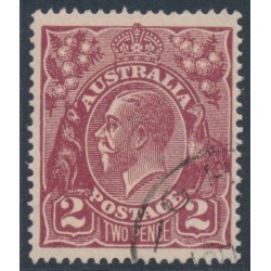 AUSTRALIA - 1924 2d red-brown KGV, single watermark, CTO – ACSC # 97Aw