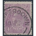 AUSTRALIA - 1924 4½d pale violet KGV, single watermark, used – ACSC # 118D