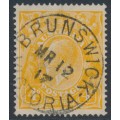 AUSTRALIA - 1917 4d pale orange-yellow KGV, single watermark, used – ACSC # 110E