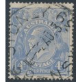 AUSTRALIA - 1922 4d deep ultramarine KGV, single watermark, 'dry ink', used – ACSC # 112Bc