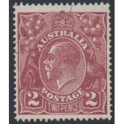 AUSTRALIA - 1924 2d red-brown KGV, single watermark, CTO – ACSC # 97Aw