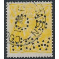 AUSTRALIA - 1916 4d lemon-yellow KGV, perf. OS NSW, used – ACSC # 110Cb