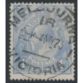 AUSTRALIA - 1922 4d dull blue KGV, single watermark, 'dry ink', used – ACSC # 112Cc