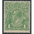 AUSTRALIA - 1924 1d green KGV, no watermark, MNH – ACSC # 79