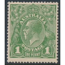 AUSTRALIA - 1924 1d green KGV, no watermark, MNH – ACSC # 79