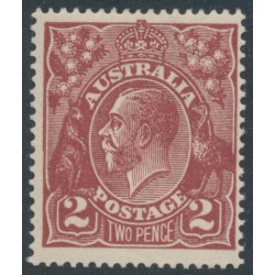 AUSTRALIA - 1924 2d red-brown KGV, single watermark, MNH – ACSC # 97A