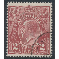 AUSTRALIA - 1924 2d red-brown KGV, single watermark, CTO – ACSC # 97Aw