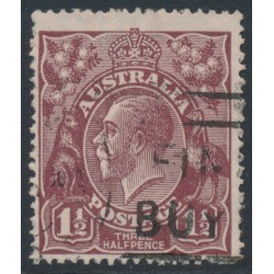 AUSTRALIA - 1919 1½d brown KGV, inverted single watermark, used – ACSC # 85Ba