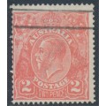 AUSTRALIA - 1922 2d pink [semi-surfaced paper] KGV, used – ACSC # 96E