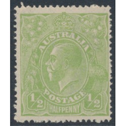 AUSTRALIA - 1923 ½d Cyprus green KGV, single watermark, MNH – ACSC # 63H