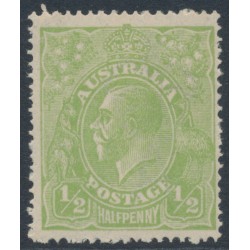 AUSTRALIA - 1923 ½d Cyprus green KGV, single watermark, MNH – ACSC # 63H