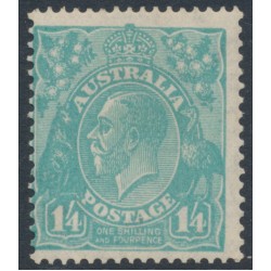 AUSTRALIA - 1932 1/4 greenish blue KGV Head, CofA watermark, MH – ACSC # 131A
