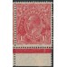 AUSTRALIA - 1926 1½d red KGV, SM wmk, p.14¼:14, slurred + translucent, MH – ACSC # 91B(2)m+aa+c