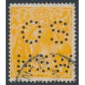 AUSTRALIA - 1915 4d orange [aniline] KGV, perf. OS NSW, used – ACSC # 110Ab