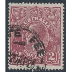 AUSTRALIA - 1924 2d pale red-brown KGV, single watermark, used – ACSC # 97A