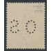 AUSTRALIA - 1924 4d olive KGV, perf. OS, misplaced perfs., CTO – ACSC # 114Aba+w