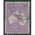 AUSTRALIA - 1915 9d violet Kangaroo, 2nd watermark, used – ACSC # 25A