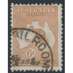 AUSTRALIA - 1932 6d chestnut Kangaroo, CofA watermark, used – ACSC # 23A