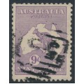 AUSTRALIA - 1915 9d violet Kangaroo, 2nd watermark, used – ACSC # 25A