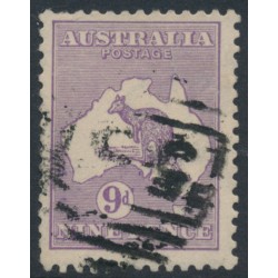 AUSTRALIA - 1915 9d violet Kangaroo, 2nd watermark, used – ACSC # 25A