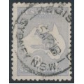 AUSTRALIA - 1915 6d milky greyish blue Kangaroo, die II, 3rd watermark, used – ACSC # 19F