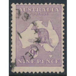 AUSTRALIA - 1915 9d pale violet Kangaroo, 2nd watermark, used – ACSC # 25B