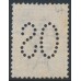 AUSTRALIA - 1913 9d deep violet Kangaroo, 1st watermark, perforated large OS, used – ACSC # 24Cba