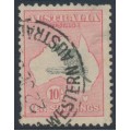 AUSTRALIA - 1932 10/- grey/rose-crimson Kangaroo, CofA watermark, used – ACSC # 50B