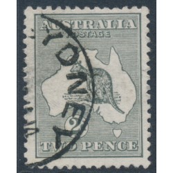 AUSTRALIA - 1913 2d grey Kangaroo, 1st watermark, used – ACSC # 5A