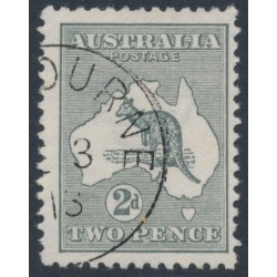 AUSTRALIA - 1913 2d grey Kangaroo, 1st watermark, CTO – ACSC # 5Awb