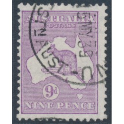AUSTRALIA - 1932 9d pale purple Kangaroo, CofA watermark, used – ACSC # 29C