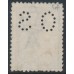 AUSTRALIA - 1913 6d blue Kangaroo, 1st watermark, perf. small OS, used – ACSC # 17Cbc