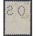 AUSTRALIA - 1916 1/- pale blue-green Kangaroo, die II, 3rd watermark, perf. OS, used – ACSC # 32Ab