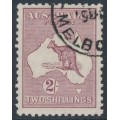 AUSTRALIA - 1929 2/- maroon Kangaroo, SM watermark, CTO – ACSC # 39Aw