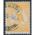 AUSTRALIA - 1913 4d orange Kangaroo, 1st watermark, used – ACSC # 15A