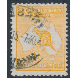 AUSTRALIA - 1913 4d orange Kangaroo, 1st watermark, used – ACSC # 15A