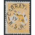 AUSTRALIA - 1913 4d orange Kangaroo, 1st watermark, used – ACSC # 15A