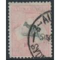 AUSTRALIA - 1932 10/- grey/pale rose-crimson Kangaroo, CofA watermark, used – ACSC # 50C