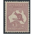 AUSTRALIA - 1935 2/- maroon Kangaroo (original die), CofA watermark, MH – ACSC # 40A