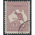 AUSTRALIA - 1929 2/- maroon Kangaroo, SM watermark, CTO – ACSC # 39Aw