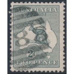 AUSTRALIA - 1915 2d grey Kangaroo, 2nd watermark, used – ACSC # 6A