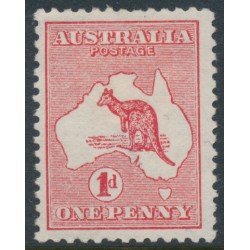 AUSTRALIA - 1913 1d red Kangaroo, die I, 1st watermark, MH – ACSC # 2A