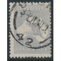 AUSTRALIA - 1915 6d pale greyish violet Kangaroo, die II, 3rd watermark, used – ACSC # 19G