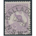 AUSTRALIA - 1919 9d pale violet Kangaroo, die IIB, 3rd watermark, used – ACSC # 27B