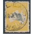 AUSTRALIA - 1915 5/- grey/deep chrome Kangaroo, 2nd watermark, used – ACSC # 43B