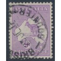AUSTRALIA - 1919 9d violet Kangaroo, die II, 3rd watermark, used – ACSC # 26A