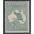 AUSTRALIA - 1915 2d grey Kangaroo, 2nd watermark, MH – ACSC # 6A