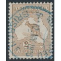 AUSTRALIA - 1915 2/- light brown Kangaroo, 2nd watermark, used – ACSC # 36A