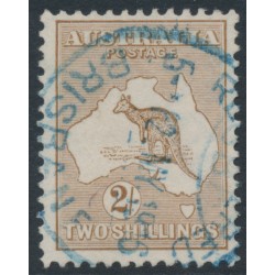 AUSTRALIA - 1915 2/- light brown Kangaroo, 2nd watermark, used – ACSC # 36A