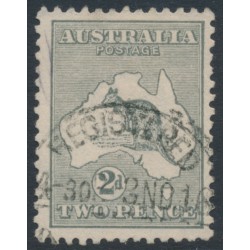 AUSTRALIA - 1915 2d pale grey Kangaroo, die I, 3rd watermark, used – ACSC # 7B